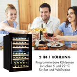 Tủ bảo quản rượu vang Klarstein Vinsider 41 Built-in Duo Onyx Edition âm tủ