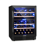 Tủ bảo quản rượu vang Klarstein Vinovilla 43 Built-In Duo Onyx