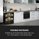 Tủ bảo quản rượu vang Klarstein Vinovilla 43 Built-In Duo Onyx