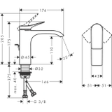 Vòi lavabo Hansgrohe Vivenis 110 75020000