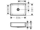 Lavabo đặt bàn Hansgrohe CubeStack 22414007