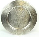 Mâm tròn Casa Moro handmade Ma-rốc Hoyam 40 và 50cm/ 2 màu mạ bạc và mạ vàng