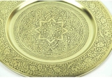 Mâm tròn Casa Moro handmade Ma-rốc Hoyam 40 và 50cm/ 2 màu mạ bạc và mạ vàng