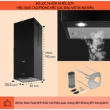 Máy hút mùi đảo Klarstein CGCH3-Structura