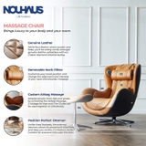 Ghế massage Nouhaus Classic Massage Chair with Ottoman Caramel