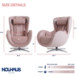 Ghế massage Nouhaus Classic Massage Chair with Ottoman Pale Rose