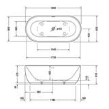 Bồn Tắm Massage Cao Cấp Duravit Luv Vorwand-Whirlwanne