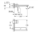 Vòi Lavabo Âm Tường GROHE Lineare