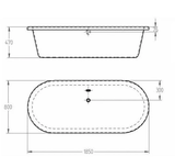 Bồn Tắm Xây 1m8 Eurobath GROHE 39151000