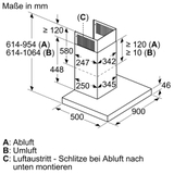 Hút mùi Siemens LC91BUV55 iQ700 StudioLine - 90cm