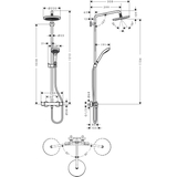 Sen cây Hansgrohe Croma 220 26171007
