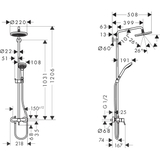 Sen cây Hansgrohe Croma 220 26172007
