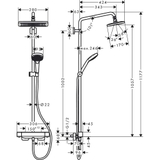 Sen cây Hansgrohe Croma E 280 27630000