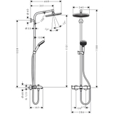 Sen cây Hansgrohe Crometta S 240 Ecosmart 26186000 có vòi xả