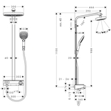 Sen cây Hansgrohe Raindance Select E 300 27126000