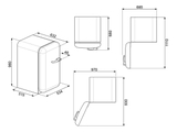 Tủ mát mini Smeg 130L FAB10HL