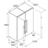 Tủ lạnh Side by Side Liebherr XRFsd 5265-20 Prime BioFresh NoFrost