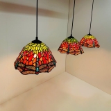 Đèn trần Tiffany Pendelleuchte Dragonfly C 25 Triple