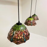 Đèn trần Tiffany Pendelleuchte Dragonfly C 25 Triple