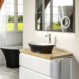 Lavabo đặt bàn Treos Serie 730 - Oval 60cm - Black