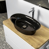 Lavabo đặt bàn Treos Serie 730 - Oval 60cm - Black