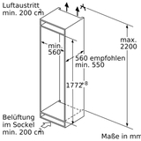 Tủ mát âm tủ Bosch KIR81SD30