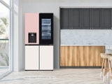 Tủ lạnh Side by Side LG Dios W822GPB452 820L - Màu Hồng/Be