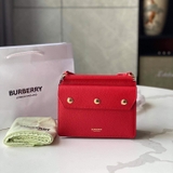 Túi Burberry đỏ da bê