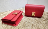 Túi Burberry mini chữ TB Bright red