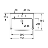 Villeroy & Boch O.novo 4A41KGR1 (65 x 46 cm)