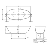Bồn tắm độc lập Villeroy & Boch Antao Freestanding Bathtub 170 x 75 x 50cm