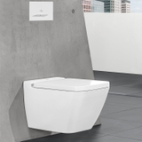 Bồn cầu treo tường kèm nắp Villeroy & Boch Finionn 466R0R1 + nắp 9M88S1R1