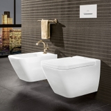 Bồn cầu treo tường kèm nắp Villeroy & Boch Finionn 466R0R1 + nắp 9M88S1R1