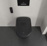 Bồn cầu điện tử treo tường Villeroy & Boch ViClean Supreo Select CeramicPlus Black