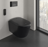 Bồn cầu điện tử treo tường Villeroy & Boch ViClean Supreo Select CeramicPlus Black