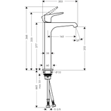 Vòi lavabo AXOR Citterio E 250 36113000
