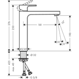 Vòi lavabo Hansgrohe Vernis 71591670