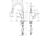 Vòi rửa bát Hansgrohe Talis M51 72813000