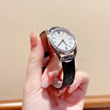 Gucci Horsebit Diamond Mother Of Pearl Dial Black Leather Ladies Watch