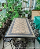 Bàn 8 Ghế Nhôm Đúc Ngoài Trời 2072T