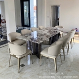 Bàn Ăn 10 Ghế Mặt Đá Cao Cấp 2931S