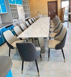 Bàn Ăn 16 Ghế Mặt Đá Cẩm Thạch 2820S