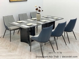 Bàn Ăn 1m8 Mặt Đá Marble Cao Cấp 1583S