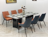 Bàn Ăn 1m8 Mặt Đá Marble Cao Cấp 1583S