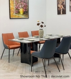 Bàn Ăn 1m8 Mặt Đá Marble Cao Cấp 1583S