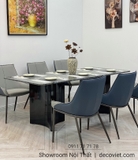 Bàn Ăn 1m8 Mặt Đá Marble Cao Cấp 1583S
