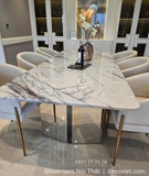 Bàn Ăn 6 Ghế Cao Cấp Mặt Đá 2799S