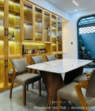 Bàn Ăn 6 Ghế Gỗ Ash Mặt Đá 2691S