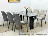 Bàn Ăn 6 Ghế Mặt Đá Cẩm Thạch 2253S