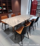 Bàn Ăn 6 Ghế Mặt Đá Cao Cấp 2645S